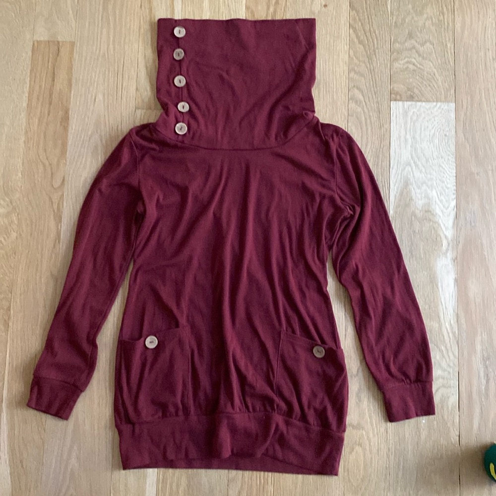 Cowl neck tunic